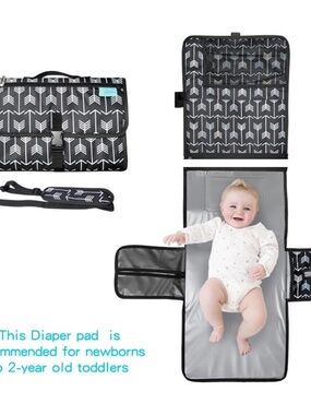 Portable Baby Changing Pad–Waterproof, Foldable Diaper Changing Mat 669936929474